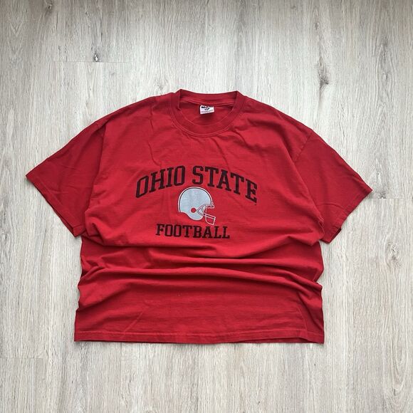 JERZEES Other - Vintage Y2K Ohio State Buckeyes Football Jerzees Spell Out T Shirt Mens XL